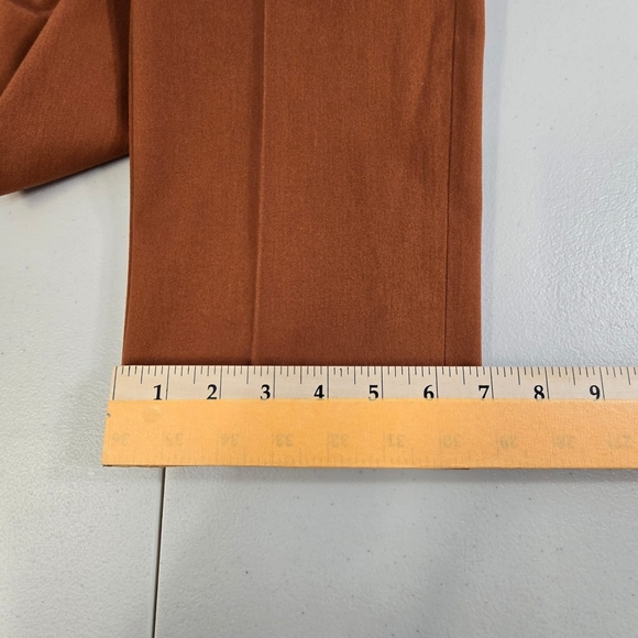 Spanx On The Go Ankle Slim Straight Trousers Pants L Bronze Glow Brown - Picture 9 of 12